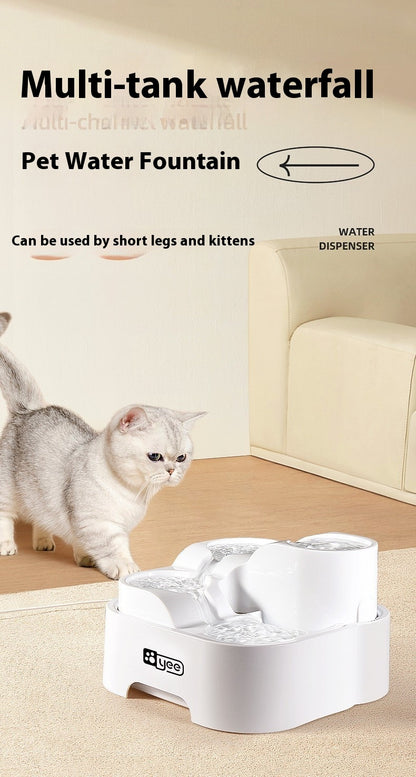 Cat Water Fountain Filter Circulating Flowing Live Water