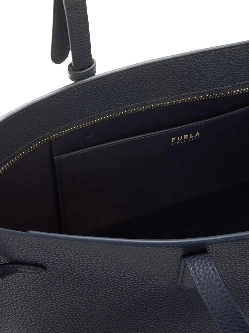 " AVA" CALF LEATHER LARGE TOTE with ZIP BAG