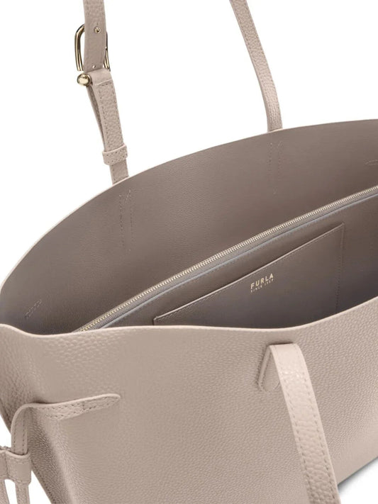 " AVA" DOUBLE CALF LEATHER LARGE TOTE BAG